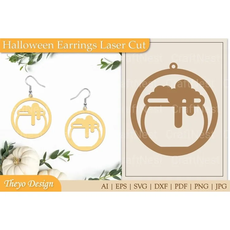 Halloween Earrings SVG Bundle