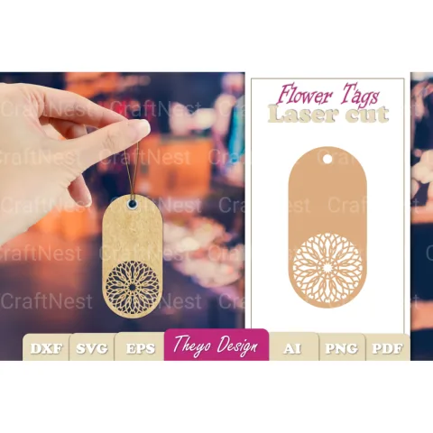 Flower Tags SVG Bundle