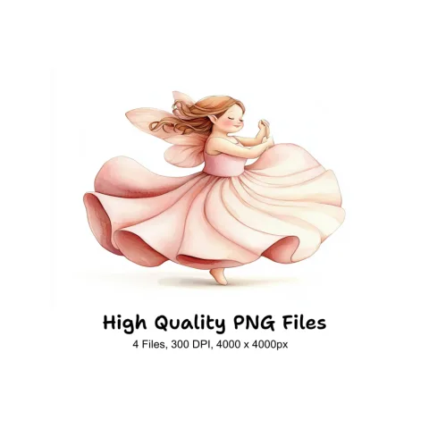 Dancing Fairies Clipart Bundle