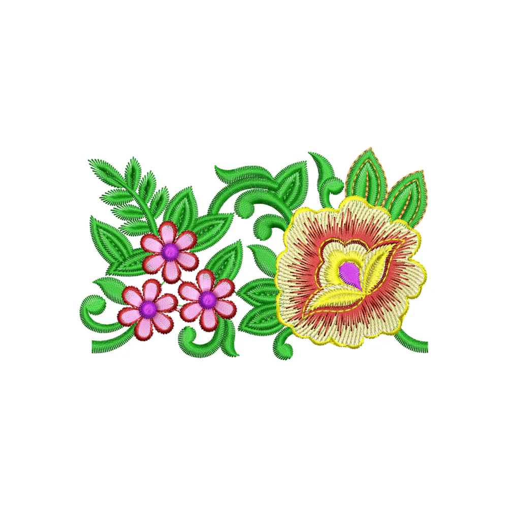 Flower Doma Embroidery Design