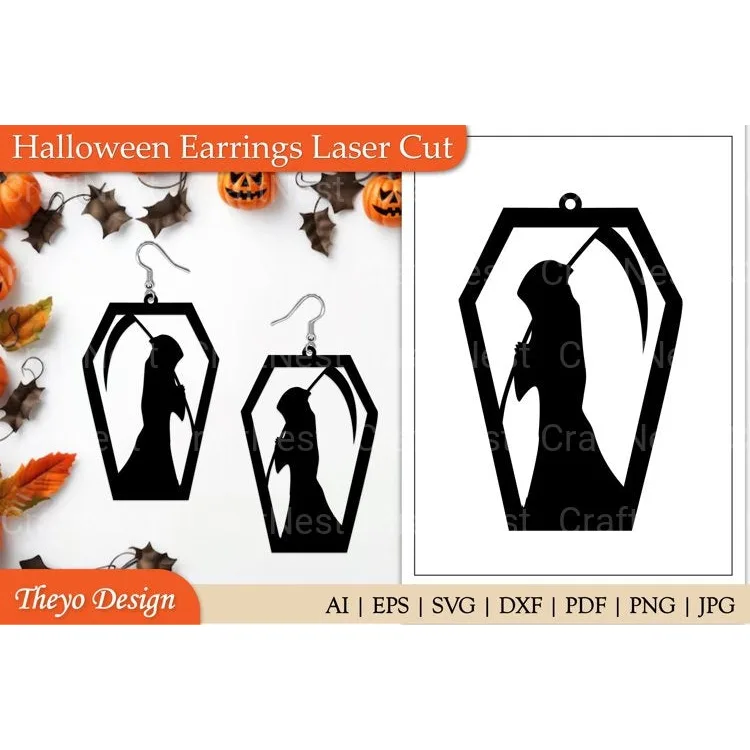 Halloween Earrings SVG Bundle