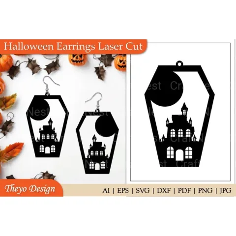 Halloween Earrings SVG Bundle