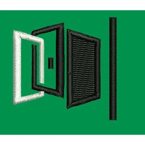 Multiple Open Doorways Icon Embroidery Design