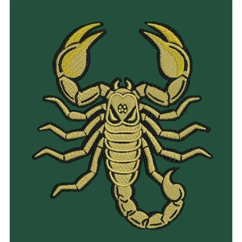 Golden Crab Embroidery Design