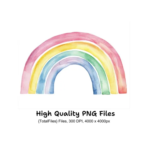 Rainbow Clipart Bundle