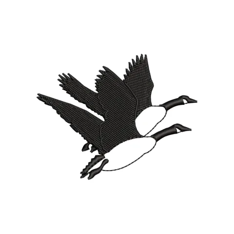 Ducks Flying Embroidery Design