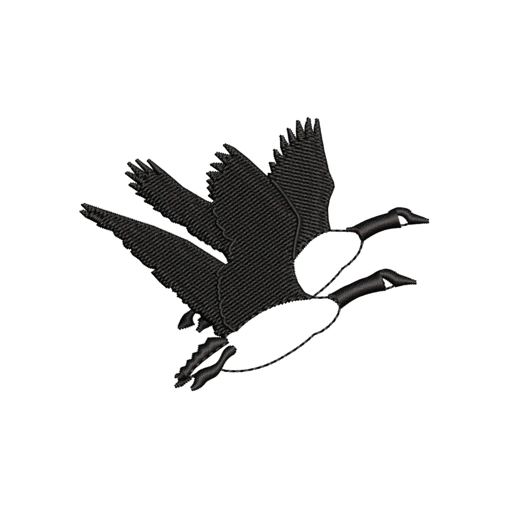 Ducks Flying Embroidery Design