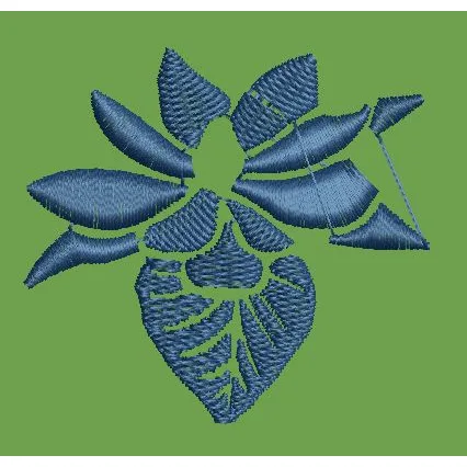 Azure Petal Bloom Embroidery Design