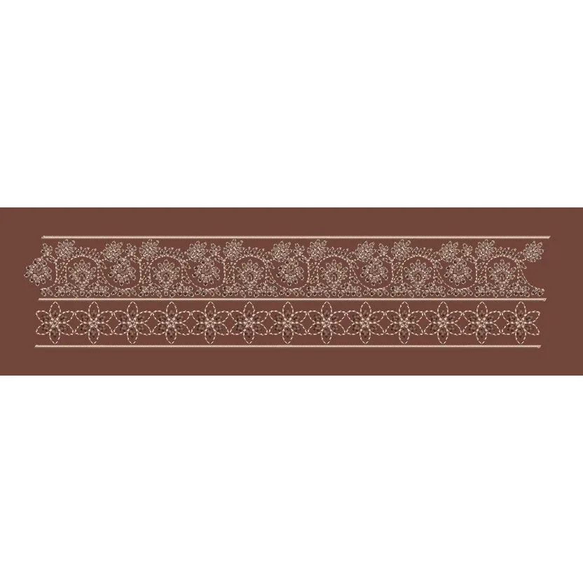 Intricate Star Blossom and Scallop Combo Embroidery Design
