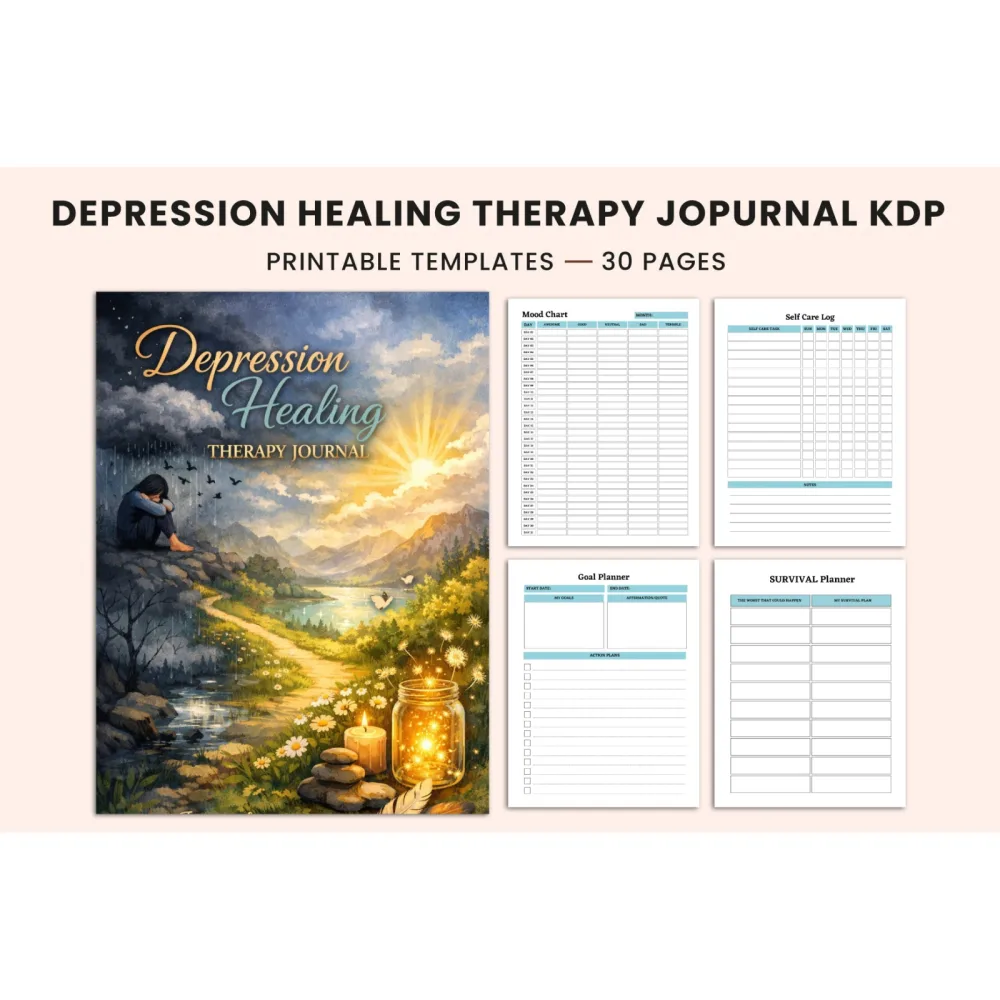 Depression Healing Therapy Journal