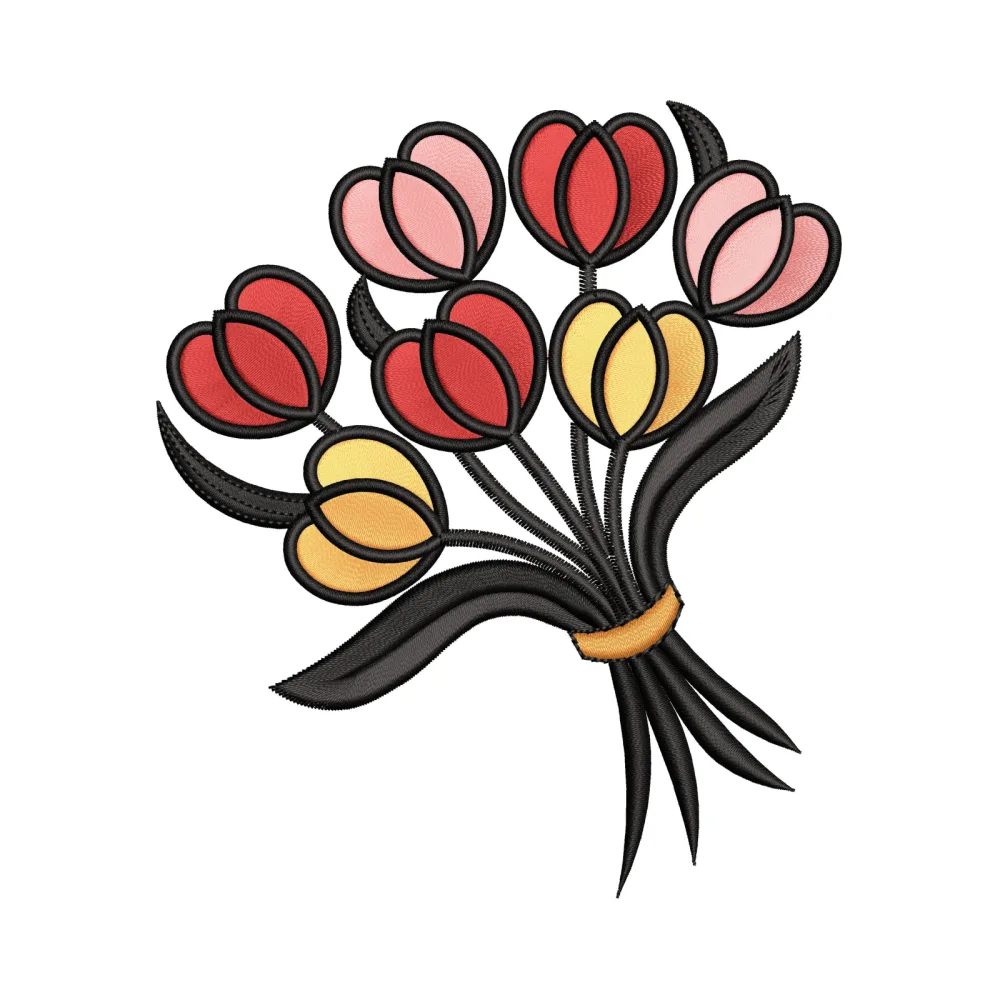 Guldasta Embroidery Design