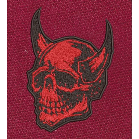 Demon Skull Embroidery Design