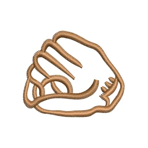 Baseball Mitts Embroidery Design