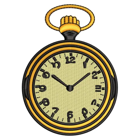 Watch Embroidery Design