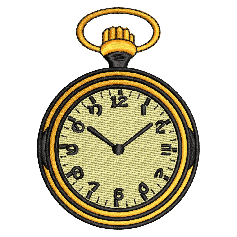Watch Embroidery Design