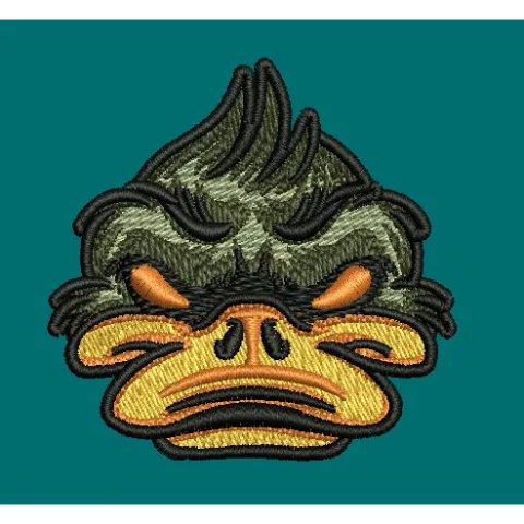 Furious Fowl Embroidery Design