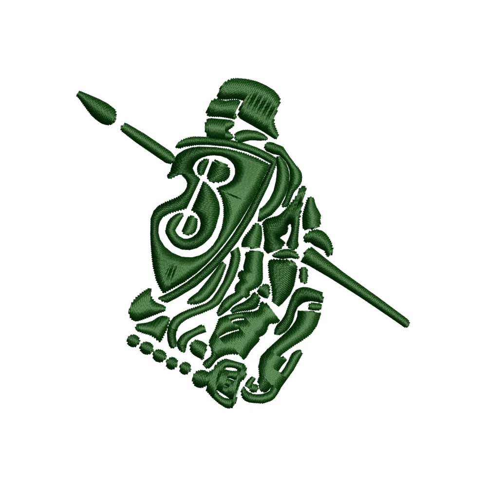 King Warrior Embroidery Design