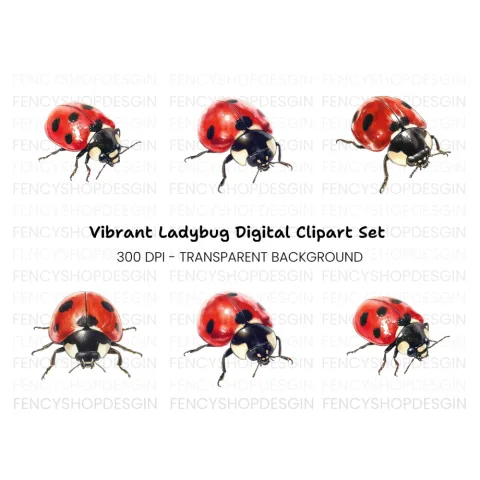 Versatile Ladybug Clipart Bundle