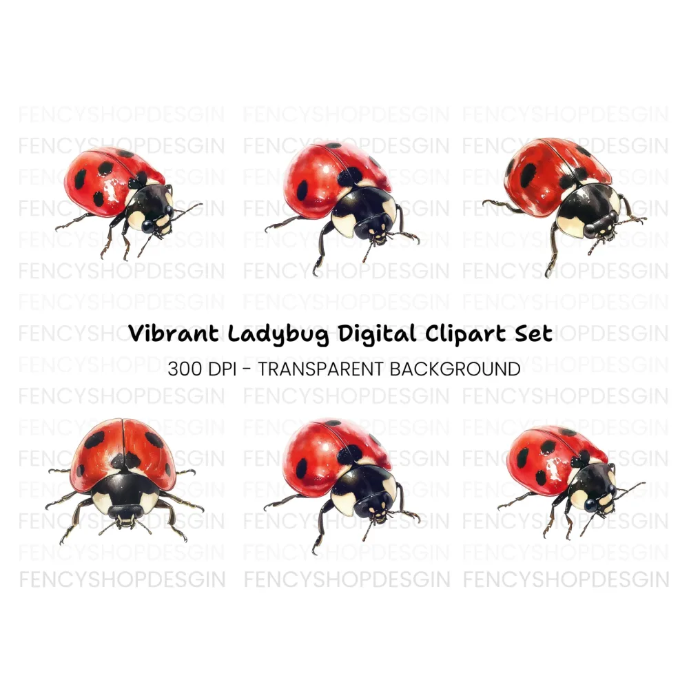 Versatile Ladybug Clipart Bundle