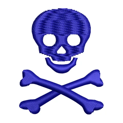 Skull Embroidery Design