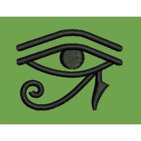 Stylized Eye Embroidery Design