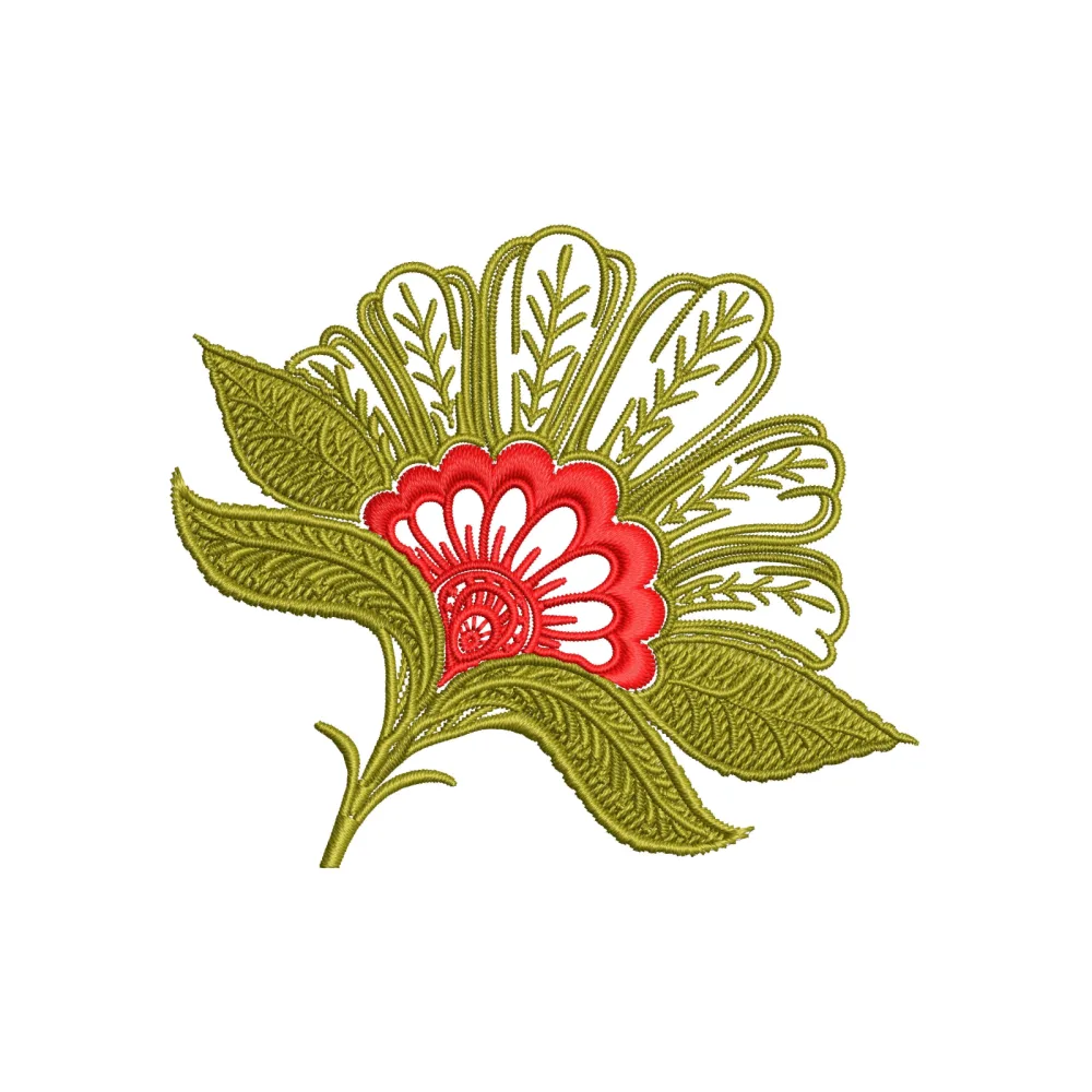 Big Flower Embroidery Design