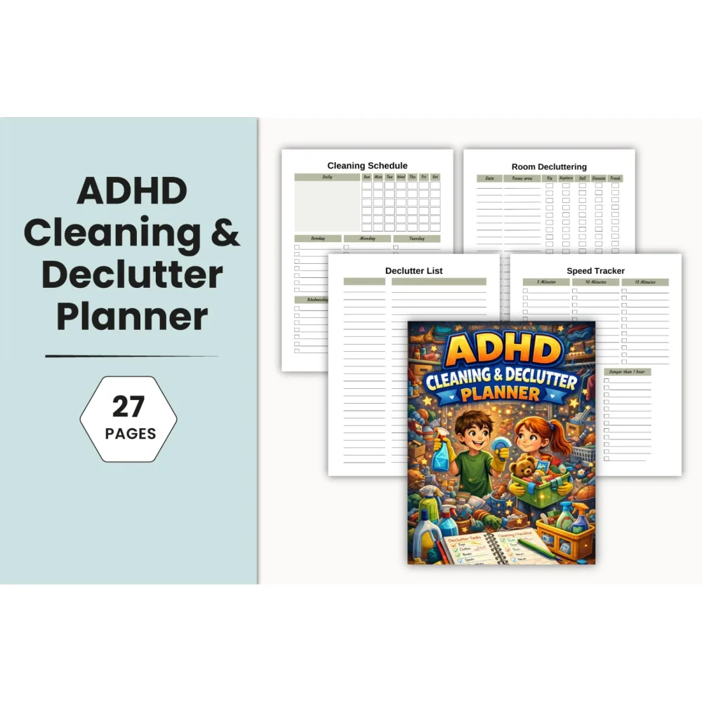 ADHD Cleaning & Declutter Planner