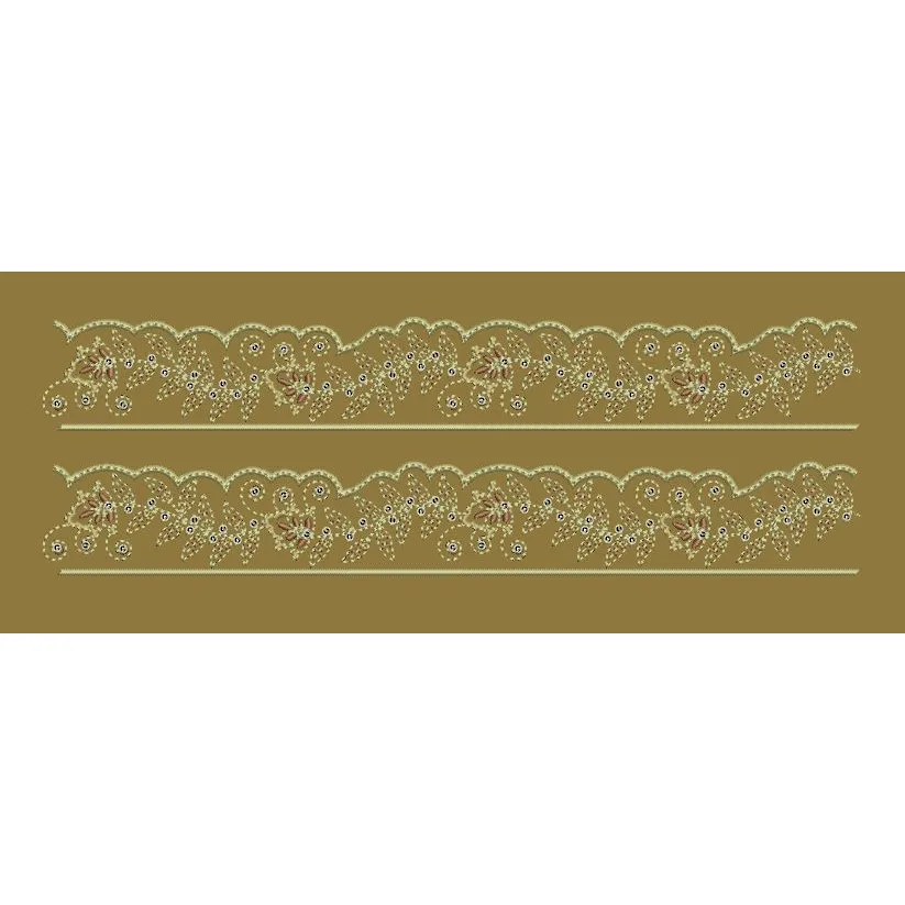 Ornate Lace Scallop Border Embroidery Design