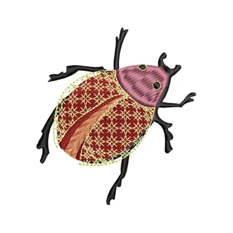 Beetle Embroidery Design