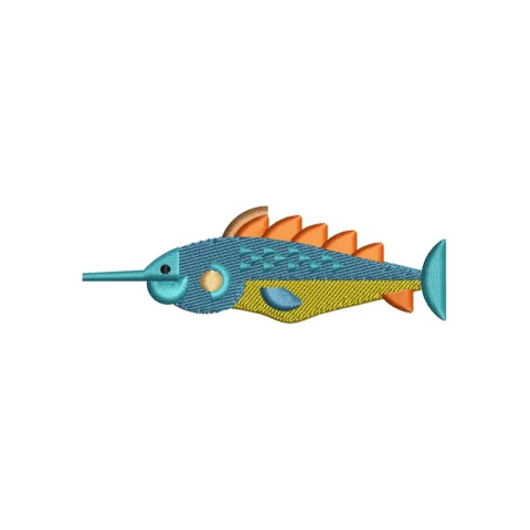 Osean Fish Embroidery Design