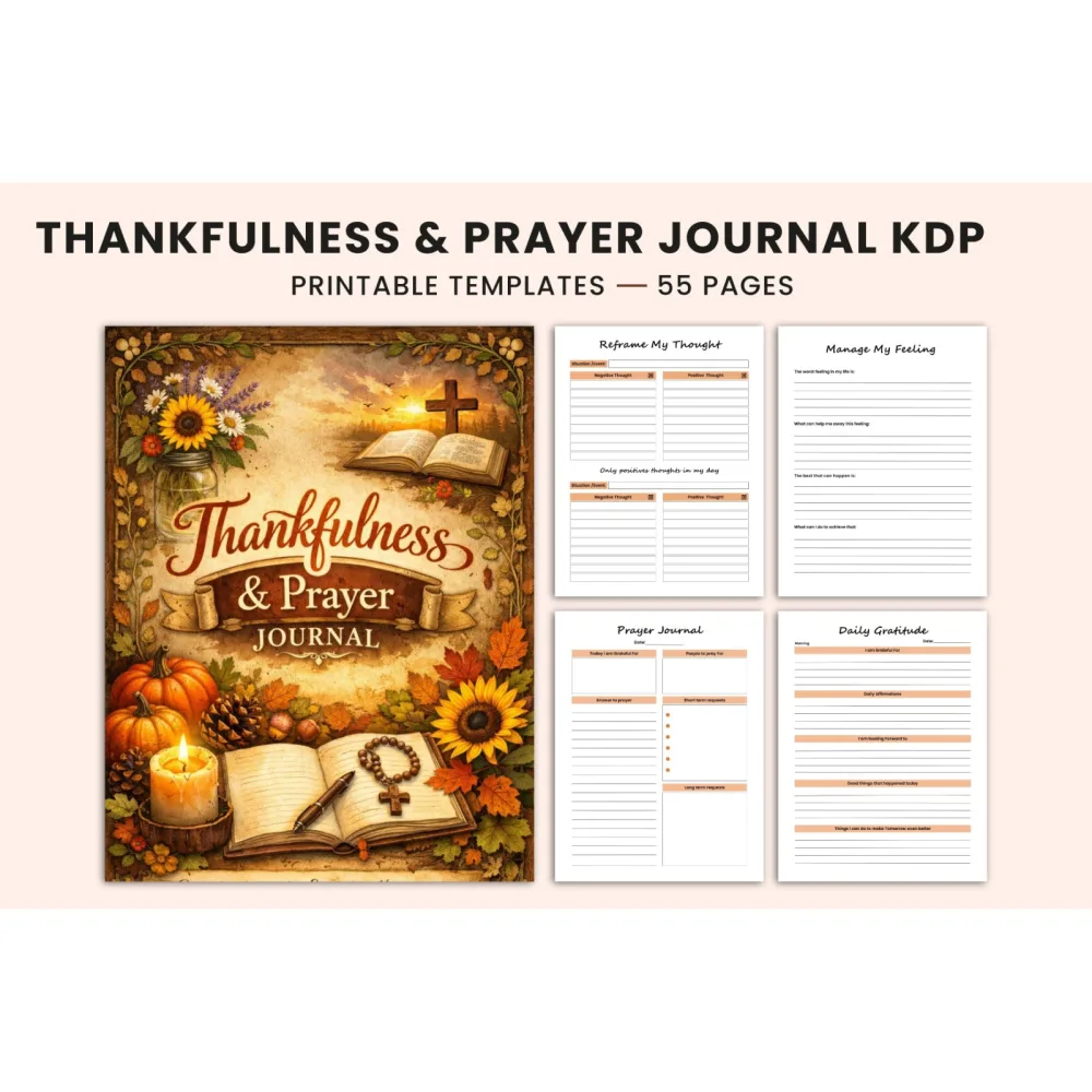 Thankfulness and Prayer Journal