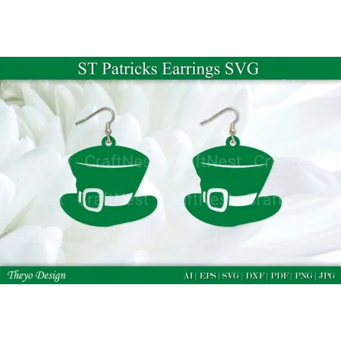 St Patrick's Day Earrings SVG Bundle