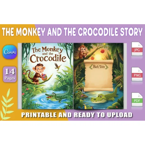 The Monkey and the Crocodile Book
