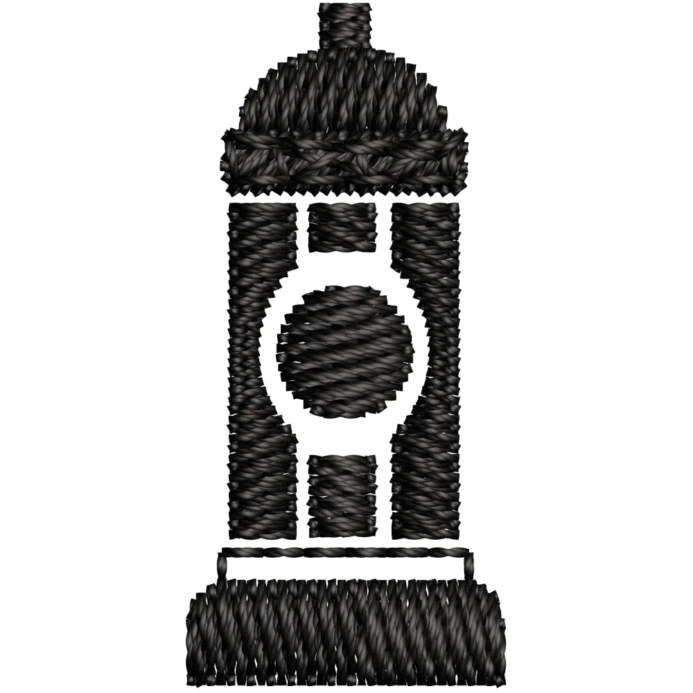 Light Tower Embroidery Design