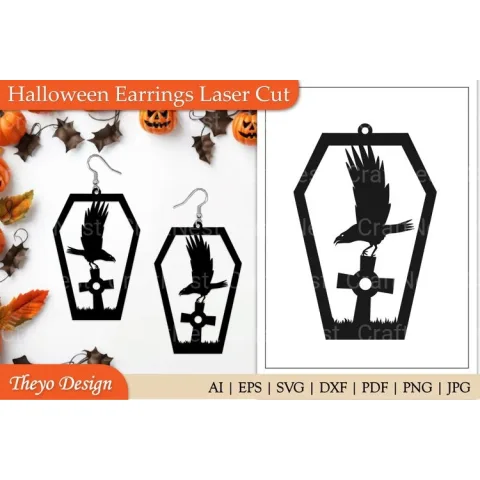 Halloween Earrings SVG Bundle