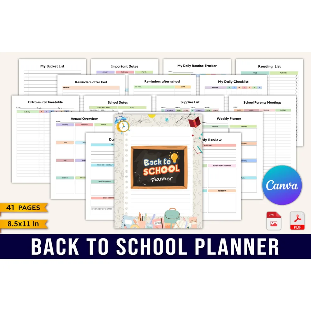 Back to School Planner
