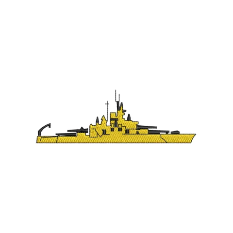 Ship Embroidery Design
