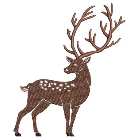 Deer Embroidery Design