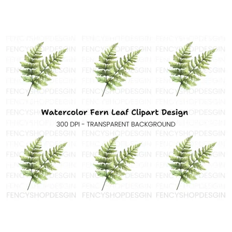 Fern Leaf Clipart Bundle