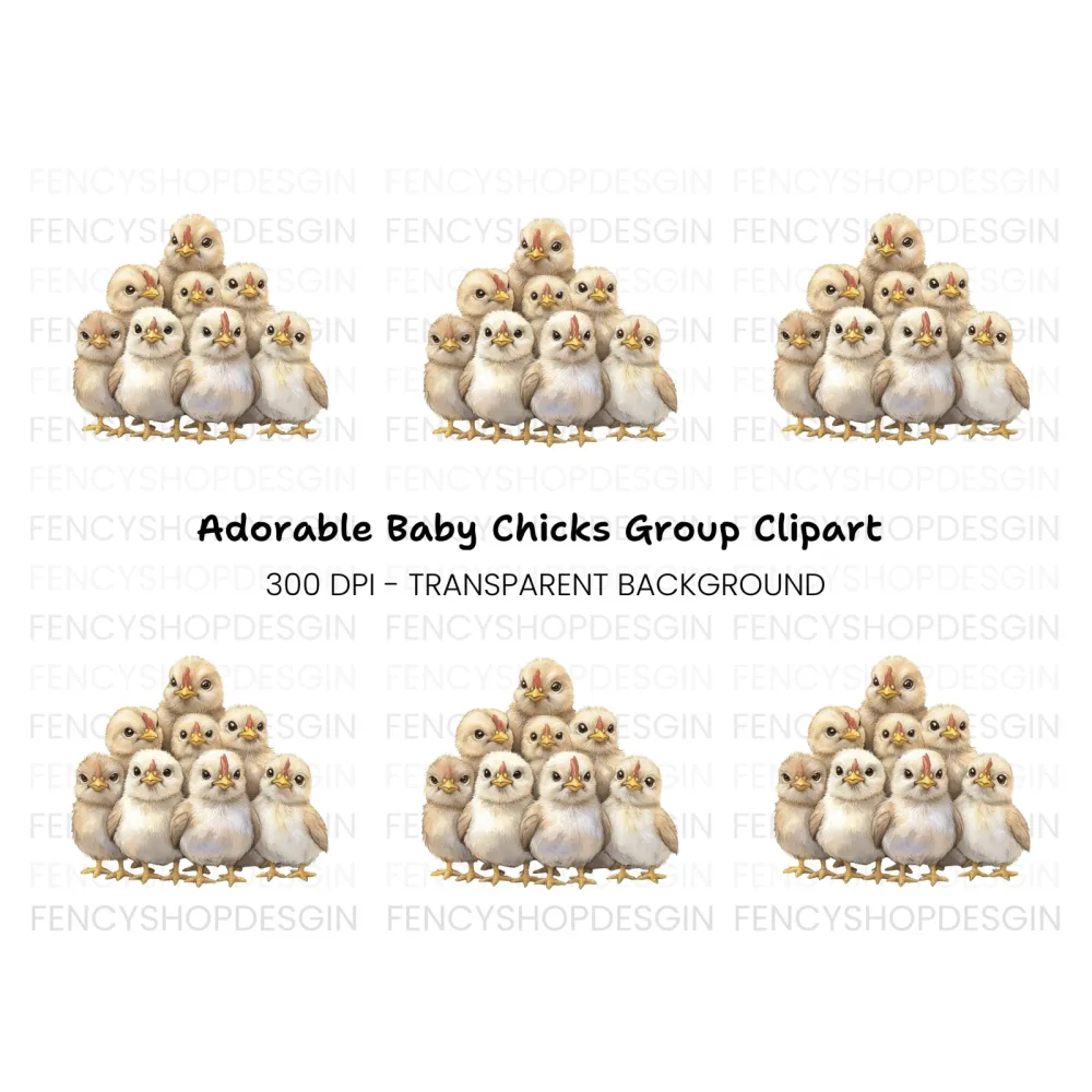 Adorable Baby Chicks Clipart Bundle