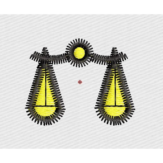 Law Embroidery Design