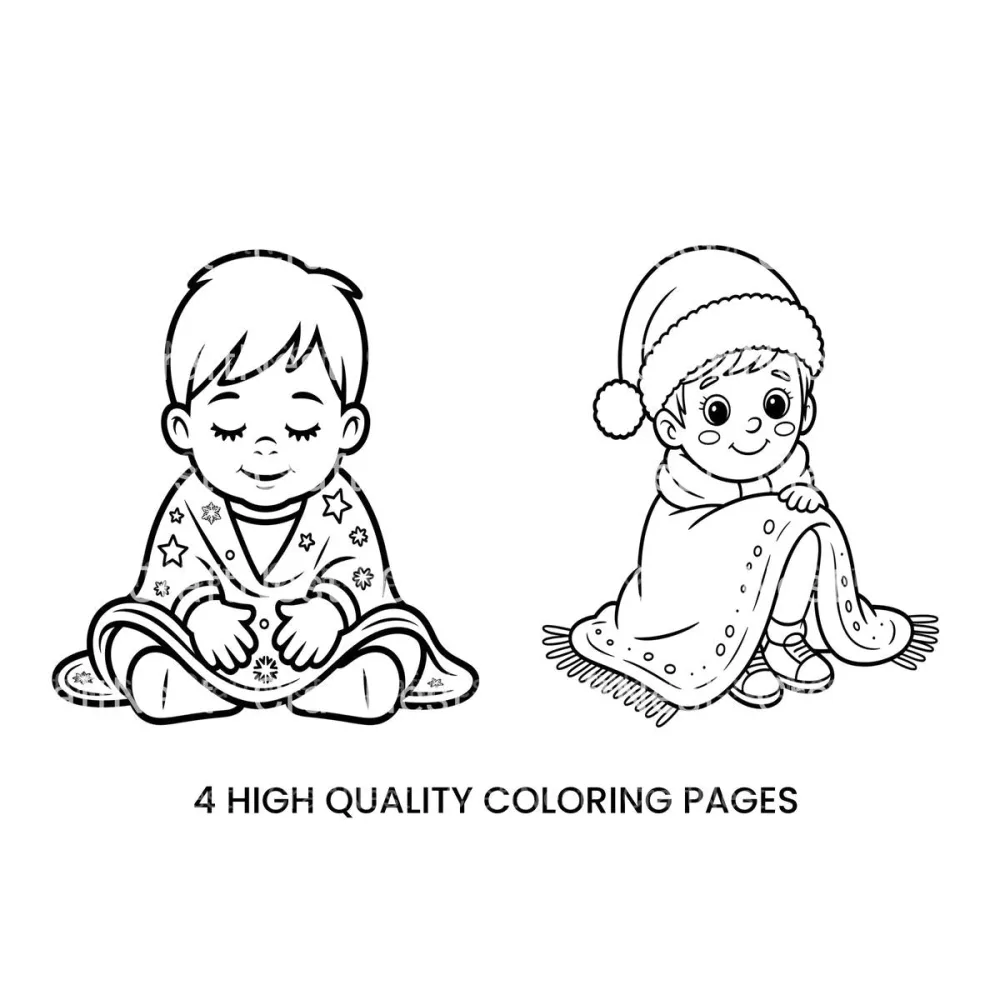 Cozy Babies Winter Coloring Books