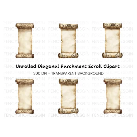 Ornate Scrolls Clipart Bundle