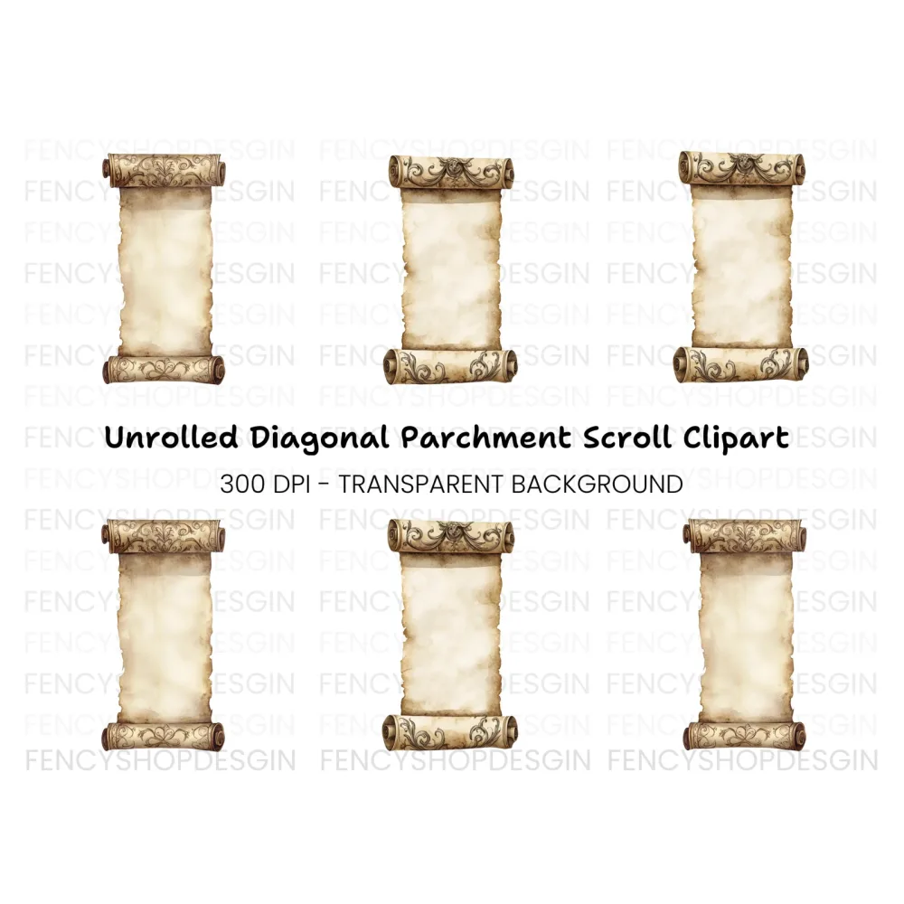 Ornate Scrolls Clipart Bundle