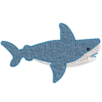 Shark Embroidery Design