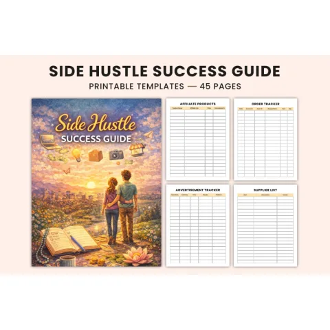 Side Hustle Success Guide Planner