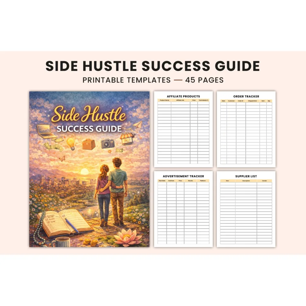Side Hustle Success Guide Planner