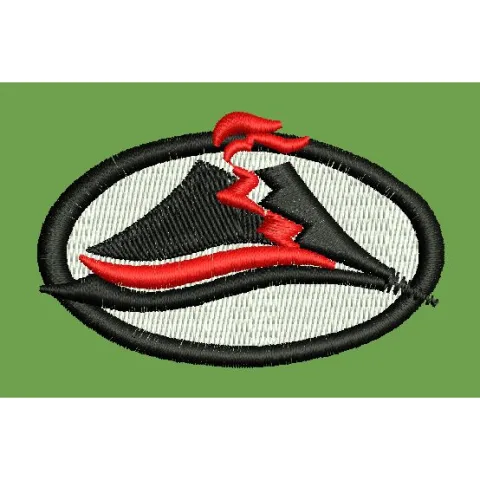 Volcano Embroidery Design