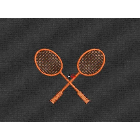 Tennis Embroidery Design