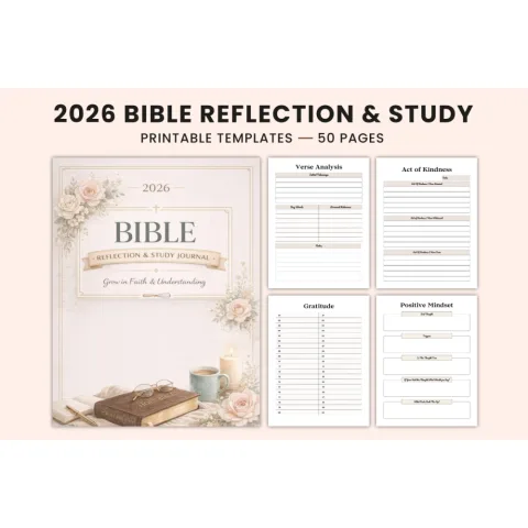 Bible Reflection Study Journal